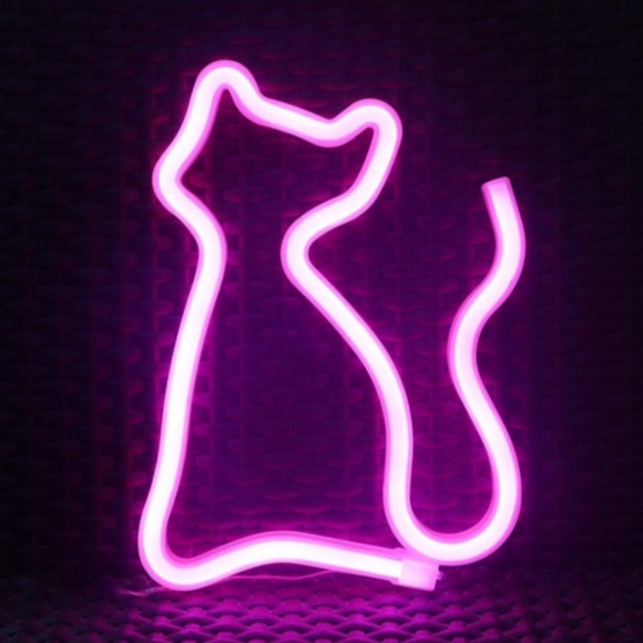 Red BAT Neon Sign LED Light Wall Lamp Cute Halloween Bats Party Decoration New - Picture 6 of 8